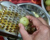 A picture of step 1 of Amla pachak powder.