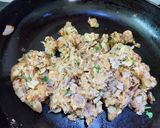 A picture of step 2 of Banana Blossom Appetizer or Mochar Chop.
