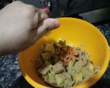 A picture of step 3 of Sweet Potato Chaat without chutney.