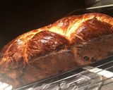 Mazsolás fonott kalács recept fázis 3 fotója