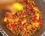 A picture of step 2 of Kala chana chaat.
