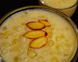 A picture of step 5 of Sabudana jaggery kheer.