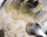 A picture of step 1 of Cashew wheat halwa.