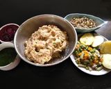 A picture of step 1 of Veg Handvo.