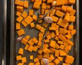 A picture of step 1 of Butternut Squash Risotto.