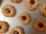 Peanut Choco Thumbprint Cookies