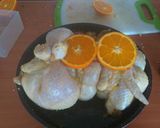 Foto del paso 3 de la receta: Pollo al horno con jugo de naranja y vegetales