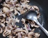 A picture of step 2 of Vegan Mushroom soup.