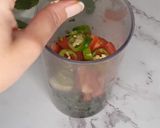 A picture of step 5 of Coriander & mint dip.