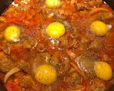 A picture of step 4 of Spicy Eggs in Purgatory.