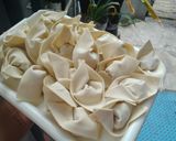 Foto langkah ke 3 dari resep Pangsit isi udang tahu.