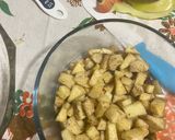 A picture of step 4 of Apple Cardamom Pound Cake- low histamine, gluten free, dairy-free, vegan, corn free.