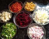 A picture of step 1 of Beetroot sandwich.