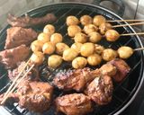 Foto langkah ke 5 dari resep Ayam dan telur puyuh bakar teflon.