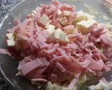 Foto del paso 4 de la receta: Puré de papas dos quesos con jamón y verdeo