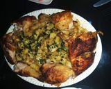 صورة لخطوة 3 من وصفة بطاطا محمرة في الفرن مع الدجاج 🥘🐓