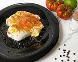 Foto del paso 3 de la receta: Ensalada de burrata con granizado salado de tomate y paraguayo