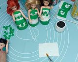 A picture of step 3 of Mini Readymade cupcakes fondant dolls 🇵🇰.