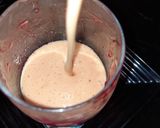 A picture of step 2 of Mango Roohafza Lassi.