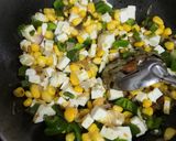A picture of step 3 of Corn Patty.