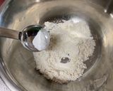 A picture of step 1 of Tempra Soba for lunch.