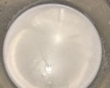 A picture of step 6 of Appam with coconut milk.
