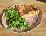 A picture of step 6 of Leek, Bacon, and Mushroom Quiche.
