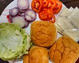 A picture of step 2 of Veggie burger.