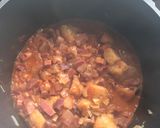 Foto del paso 4 de la receta: Canutos de habitas con tacos de jamón y huevo