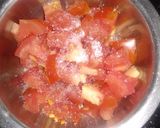A picture of step 1 of Instant tomato pickle.