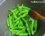 Hình bước làm 2 của món Ớt Nhăn Rim 꽈리고추조림(Món Chay)