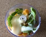 A picture of step 3 of Mango mint Sorbet.