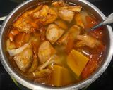 Hình bước làm 3 của món Bún chả cá Đà Nẵng chay