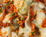 Foto langkah ke 5 dari resep Pangsit Chili Oil Daun Jeruk.
