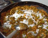 A picture of step 4 of Methi-Matar-Paneer Malai.