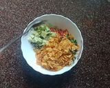 A picture of step 1 of Sprout and Cornflakes Salad.