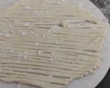 A picture of step 1 of Lachcha paratha.