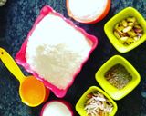 A picture of step 1 of Milk powder burfi.