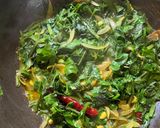 A picture of step 3 of Palak in Bihari Style.