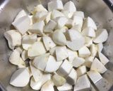 A picture of step 2 of Paneer Kofta in Taro Root Bulbs.