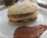 Foto del paso 13 de la receta: Milhojas de patatas con pollo 🐓 al horno y vino en reducción de su propio jugo
