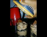 A picture of step 5 of Chocolate mousse parfait.
