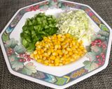 A picture of step 4 of Paneer Corn Fried Rice.
