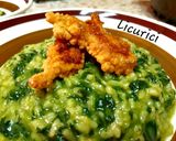 Pas rețetă Orez cu spanac și șofran (Risotto ai spinacci e zafferano) 3 fotografie