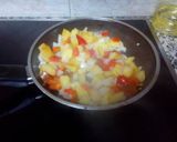 Foto del paso 7 de la receta Pimientos rellenos de carne y verduras con 3 quesos