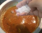A picture of step 8 of Kathirikai puli Kulzhambu Tangy brinjal curry.