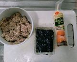 รูปขั้นตอนการทำที่ 2 ของ สาหร่ายห่อเต้าหู้หมูสับ เมนูเคลียร์ตู้เย็น
