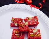 A picture of step 7 of Beetroot Curd Kalakand.