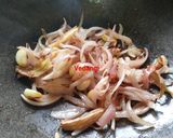 A picture of step 3 of Ole Kaju Chi Bhaji.