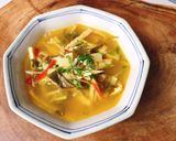 Hình bước làm 4 của món Canh măng trúc lá giang chua cay